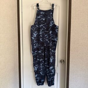 SHEIN Curve Blue Camo Overalls